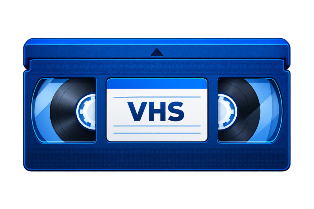 Videocasete VHS para digitalización multimedia